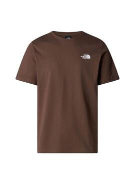 Camiseta Hombre The North Face Red Box Marrón