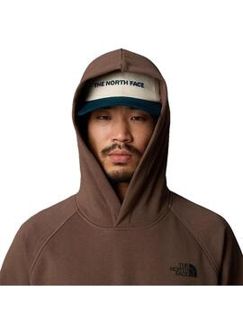 Sudadera Hombre The North Face Raglán Redbox Marrón