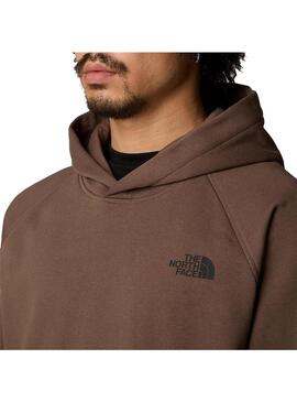 Sudadera Hombre The North Face Raglán Redbox Marrón