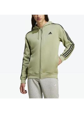 Sudadera Hombre Adidas 3S Fl Verde