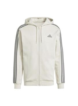 Sudadera Hombre adidas 3S Fl Beige