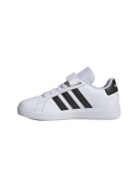 Zapatilla Niño/a adidas Grand Court Blanca Negra