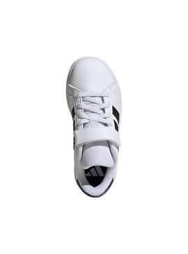 Zapatilla Niño/a adidas Grand Court Blanca Negra