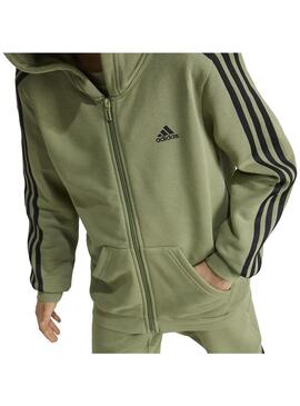 Sudadera Niño/adidas 3S Hood Verde