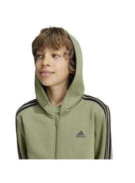 Sudadera Nino adidas 3S Hood Verde