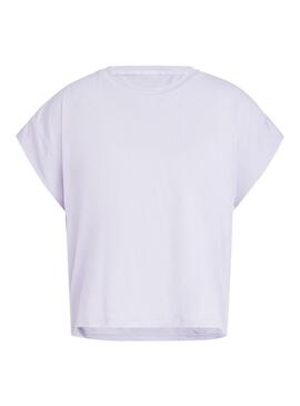 Camiseta Mujer adidas Studio Yoga Lila