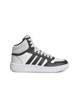 Zapatillas Niño adidas Hoops 3.0 Mid Blanco Negro