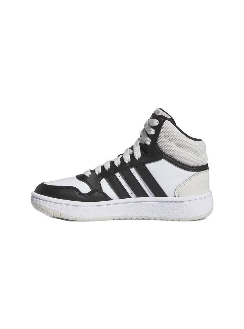 Zapatillas Niño adidas Hoops 3.0 Mid Blanco Negro