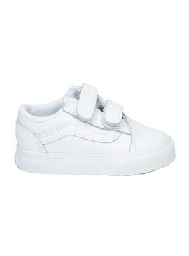 Zapatilla Baby Vans Old Skool V Blanca