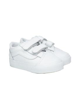 Zapatilla Baby Vans Old Skool V Blanca