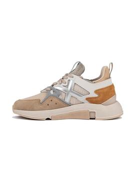 Zapatilla Mujer Munich Clik Beige