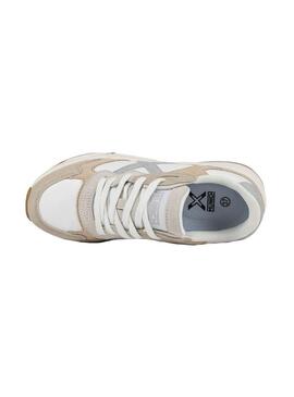 Zapatilla Mujer Munich Mali 39 Blanca Beige Gris