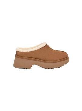 Zueco Mujer Ugg New Heights Cozy Clog Chestnut