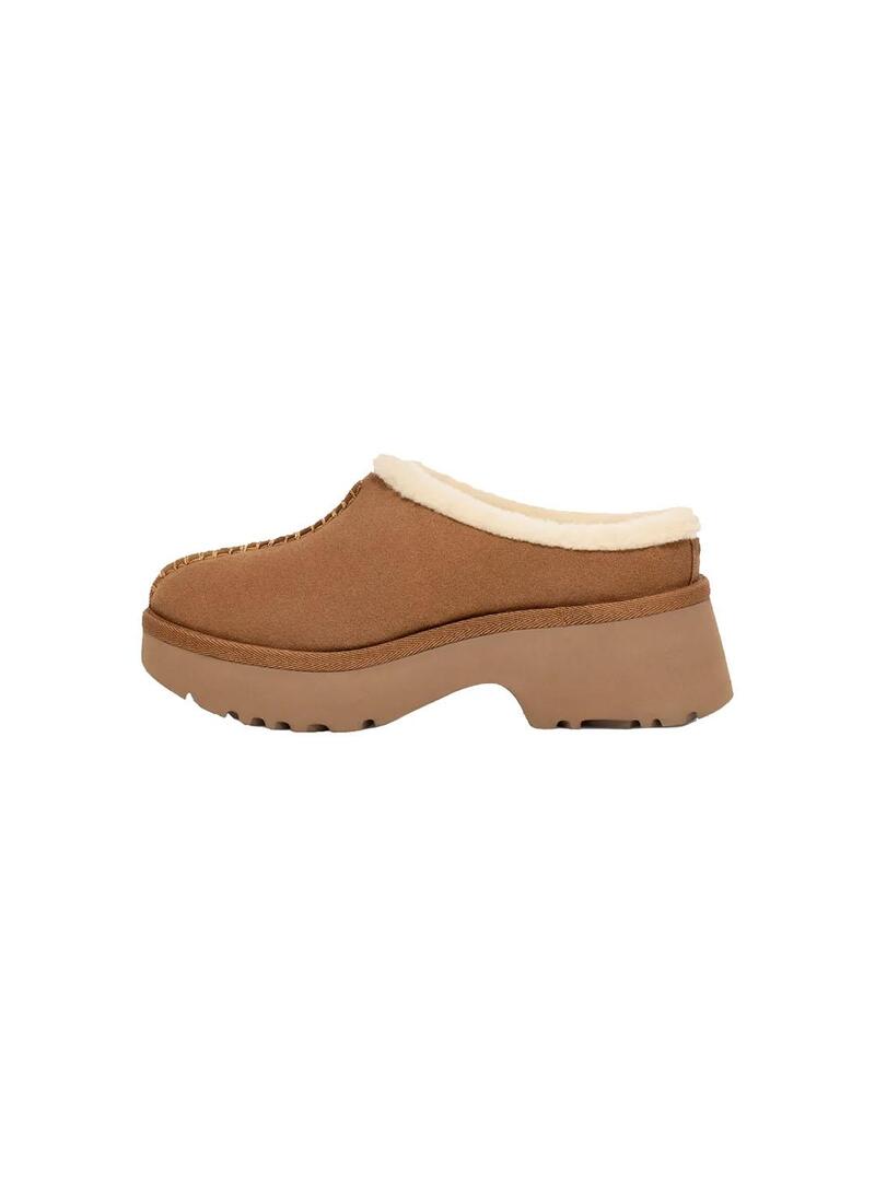 Zueco Mujer Ugg New Heights Cozy Clog Chestnut