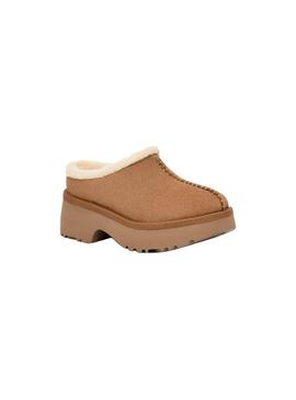 Zueco Mujer Ugg New Heights Cozy Clog Chestnut