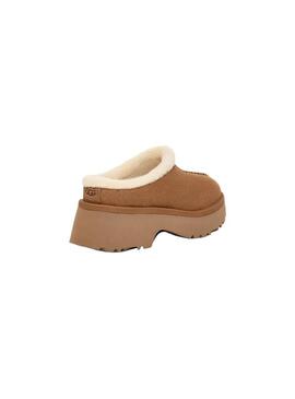 Zueco Mujer Ugg New Heights Cozy Clog Chestnut