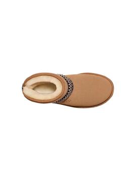 Bota Mujer Ugg Classic Mini Crescen Chestnut