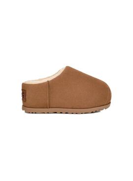 Zueco Mujer Ugg Pumped Slide Chestnut