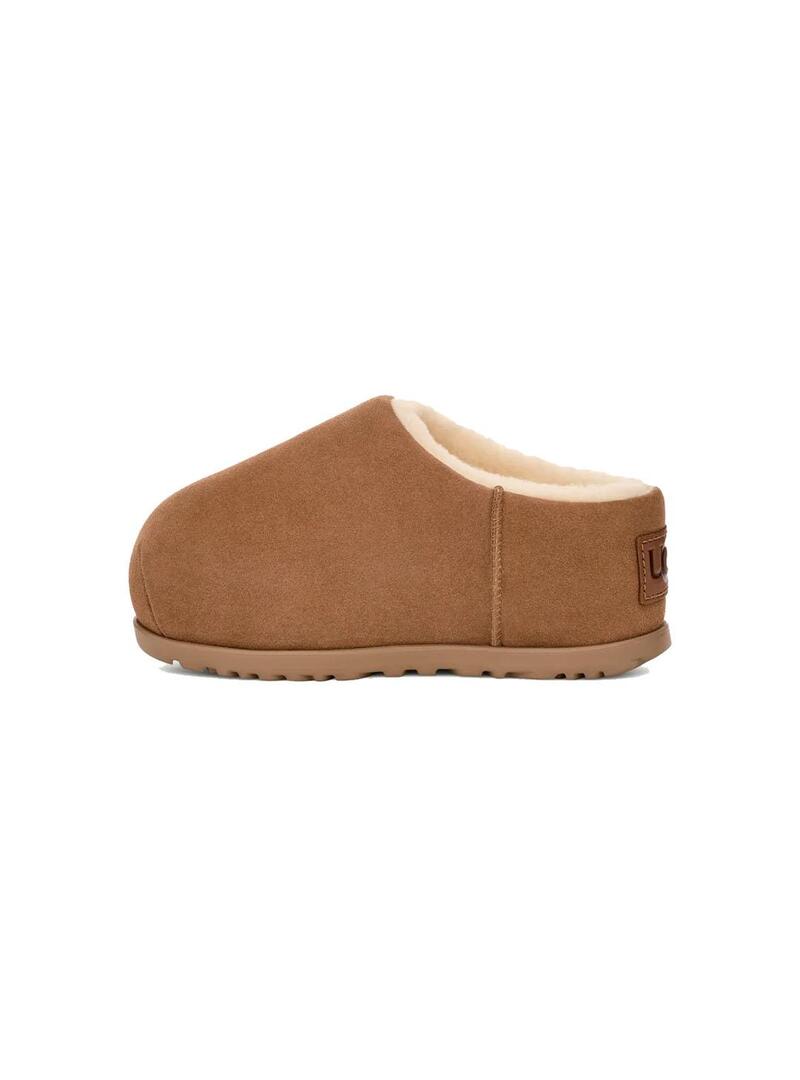 Zueco Mujer Ugg Pumped Slide Chestnut