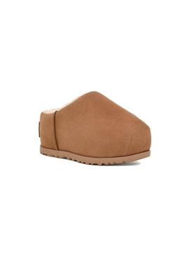 Zueco Mujer Ugg Pumped Slide Chestnut