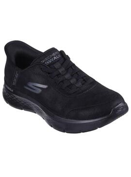 Zapatilla Mujer Skechers Go Walk Negra piel