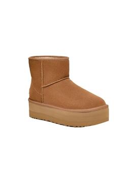 Bota Mujer Ugg Classic Mini Platform Chestnut