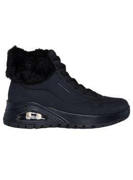 Bota Skechers Mujer Uno Rugged negro