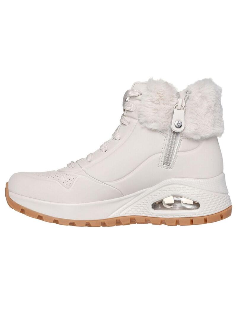 Bota Mujer Skechers Uno Rugged Blanco