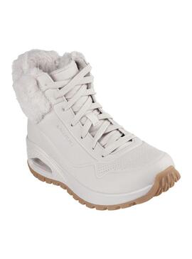 Bota Mujer Skechers Uno Rugged Blanco