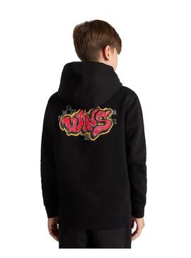 Sudadera Niño Vans Tagged Negra