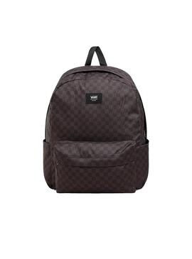 Mochila Unisex Vans Old Skool Check Gris Negro