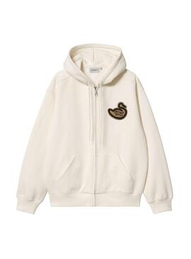 Sudadera Hombre Carhartt WIP Ducks Jacket Blanca