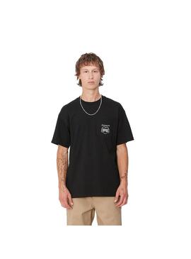 Camiseta Hombre Carhartt WIP Heart Train Negra