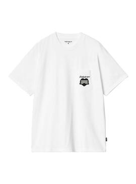 Camiseta Hombre Carhartt WIP Heart Train Blanca