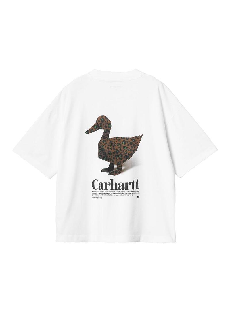 Camiseta Mujer Carhartt WIP Fold Leo Blanca