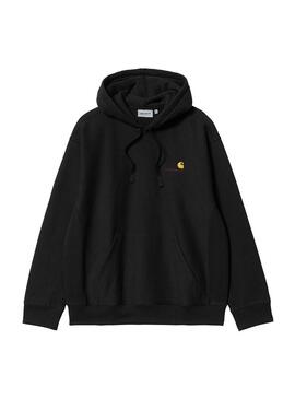 Sudadera Hombre Carhartt WIP American Script Negra