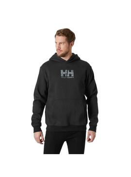 Sudadera Hombre Helly Hansen Graphic Negro