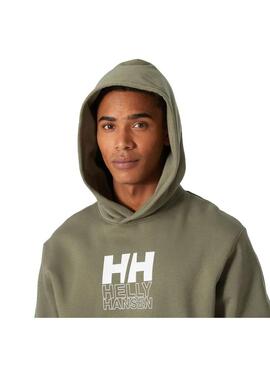 Sudadera Hombre Helly Hansen Graphic Verde