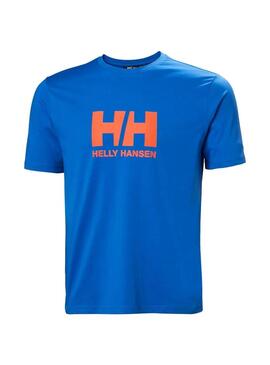 Camiseta Hombre Helly Hansen Logo 2.0 Azul