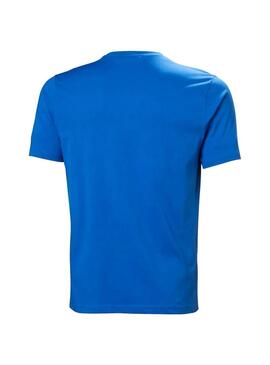 Camiseta Hombre Helly Hansen Logo 2.0 Azul