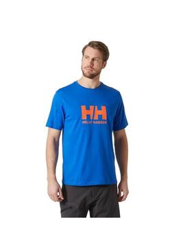 Camiseta Hombre Helly Hansen Logo 2.0 Azul