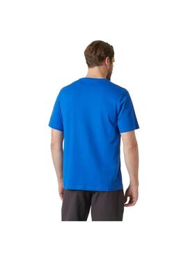 Camiseta Hombre Helly Hansen Logo 2.0 Azul