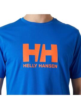 Camiseta Hombre Helly Hansen Logo 2.0 Azul