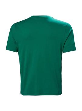 Camiseta Hombre Helly Hansen Logo 2.0 Verde