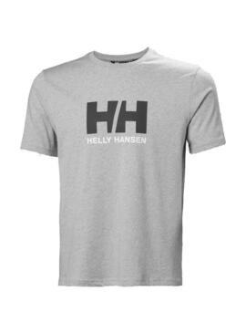 Camiseta Hombre Helly Hansen Logo 2.0 Gris