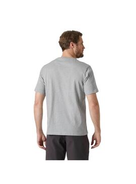 Camiseta Hombre Helly Hansen Logo 2.0 Gris