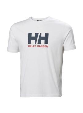 Camiseta Hombre Helly Hansen Logo 2.0 Blanca