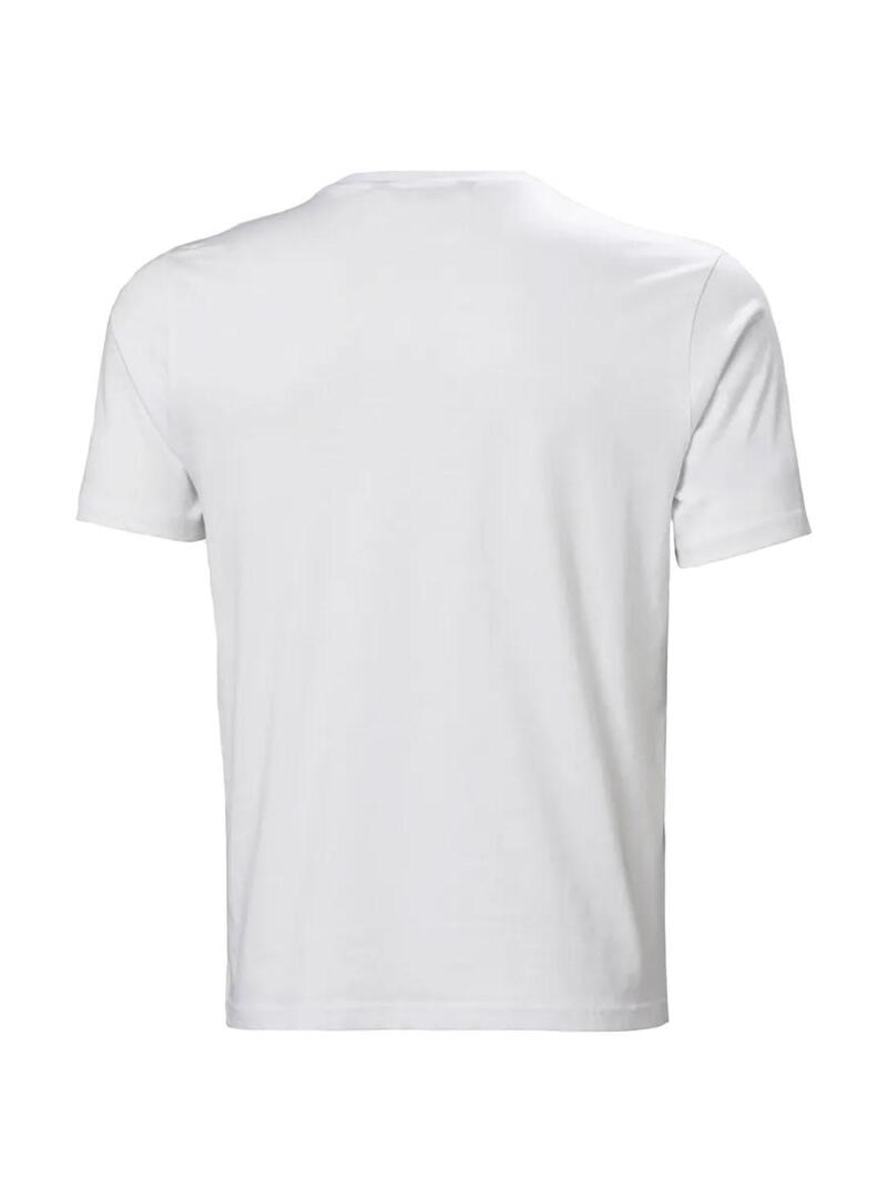 Camiseta Hombre Helly Hansen Logo 2.0 Blanca