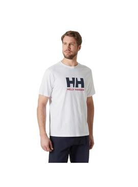 Camiseta Hombre Helly Hansen Logo 2.0 Blanca