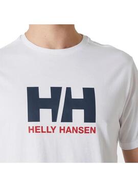 Camiseta Hombre Helly Hansen Logo 2.0 Blanca